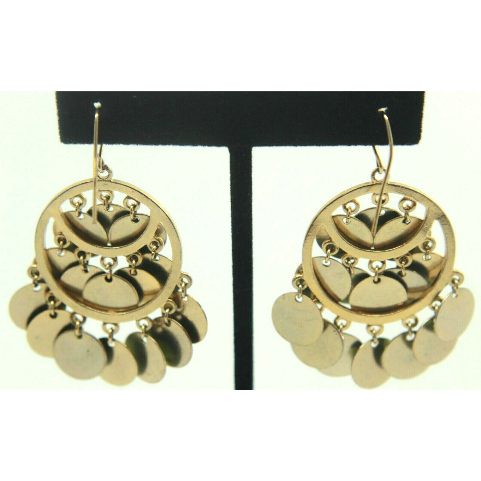 Other Vintage Green Rhinestone Enamel Orbs Earrings Dangles Hook Size ONE SIZE - 2 Thumbnail