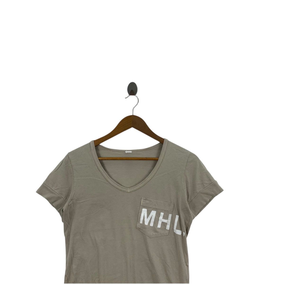 Margaret Howell MARGARET HOWELL LONDON MHL Collection Tee Shirt Top V Neck Size S / US 4 / IT 40 - 2 Thumbnail