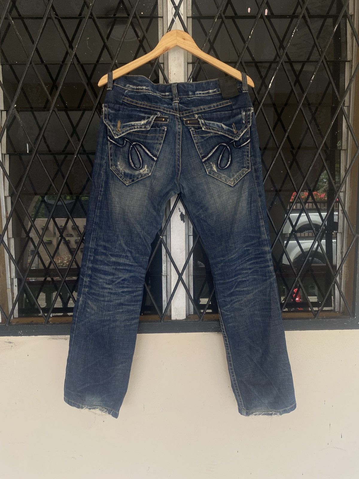 Japanese Brand Red Pepper 'Mr G' Gold Label Indigo Jeans Size US 33 - 2 Thumbnail