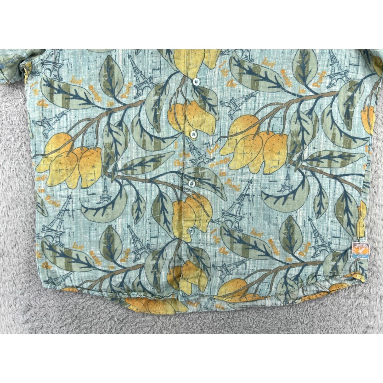 Vintage Margaritaville Button-Up Shirt Mens Large Green Floral Hawaiian Cotton Short Sleeve Shirt - Classic Aloha Style Mens L Green Size US L / EU 52-54 / 3 - 7 Thumbnail