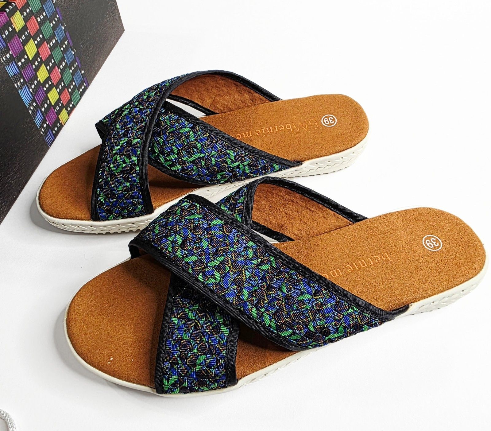 Other Bernie Mev Avon Sandals Women 8.5 EU 39 Woven Memory Foam Size US 8.5 / IT 38.5 - 3 Thumbnail