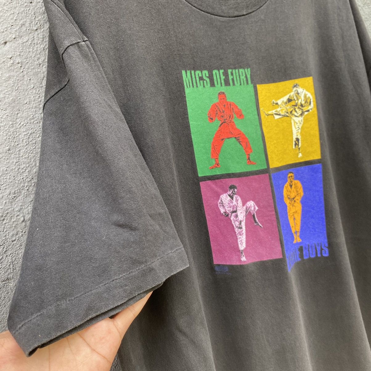 Rap Tees Thrashed Faded Vintage 90s Beastie Boy Band ERD GRUNGE TEE Size US XL / EU 56 / 4 - 4 Thumbnail