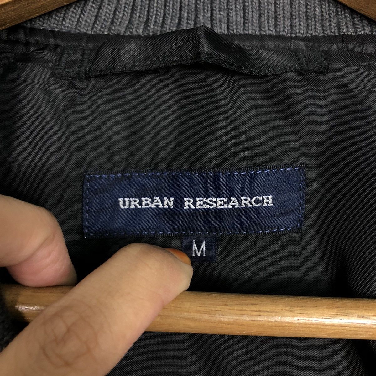 Japanese Brand 📌Vintage Wool Bomber Jacket Urban Research Issey Miyake Size US M / EU 48-50 / 2 - 19 Thumbnail