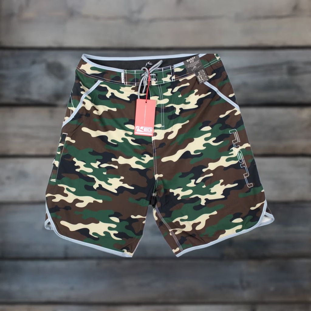 Rusty Rusty Mens Voltron Fixed Waist Board Shorts Baggy Long 32 Camo Size US 32 / EU 48 - 1 Thumbnail