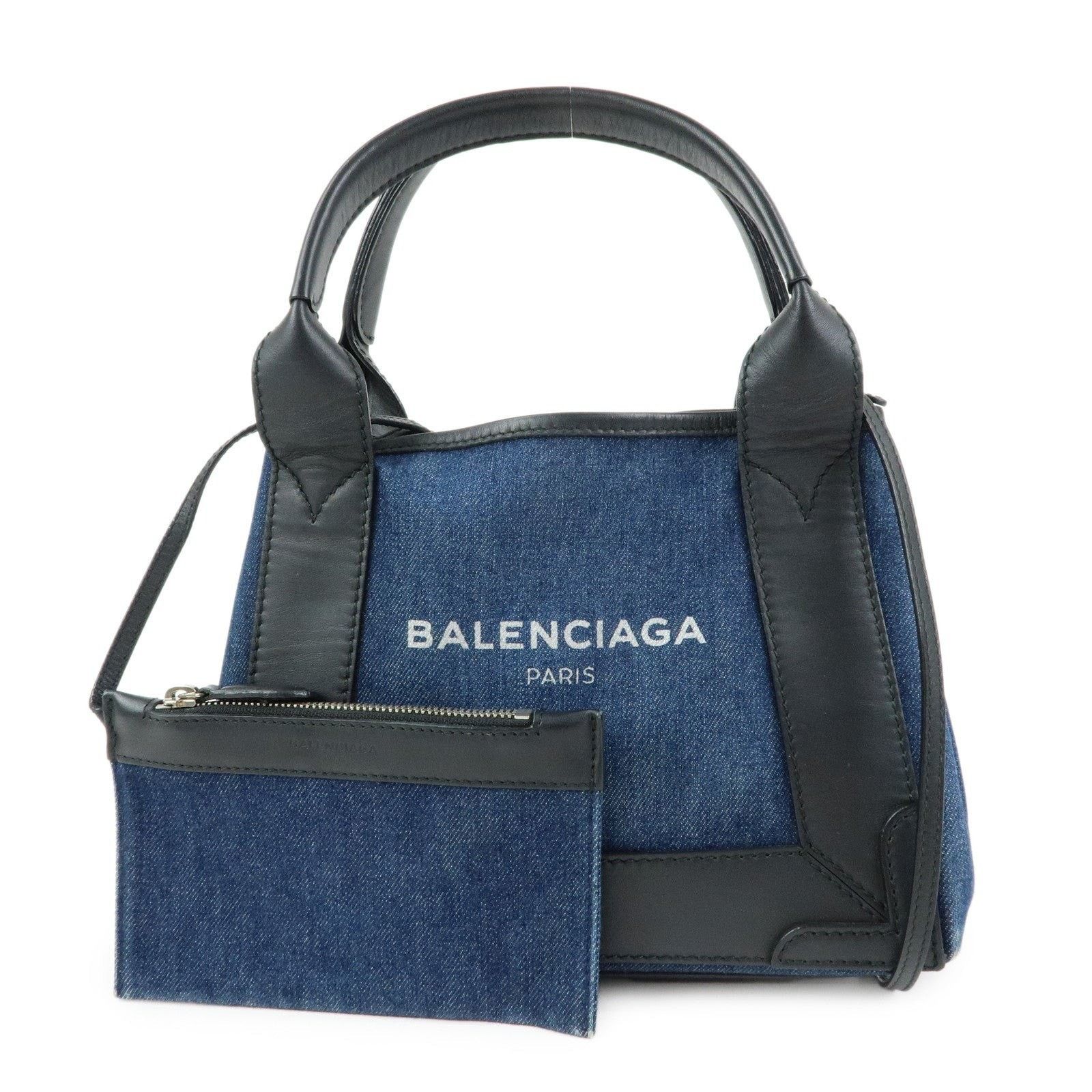 Balenciaga Balenciaga Cabas Denim Tote Blue Size ONE SIZE - 1 Thumbnail