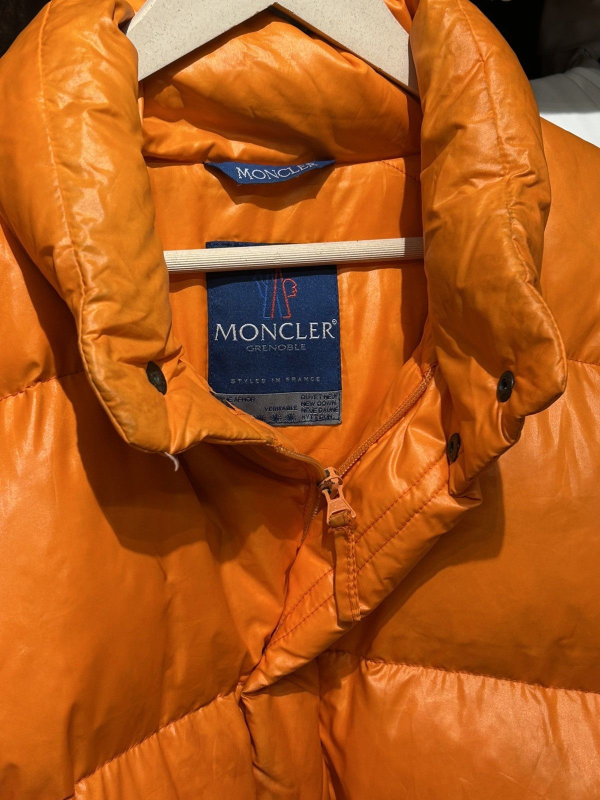Moncler Grenoble Moncler Grenoble Orange Synthetic Puffer Jacket Size US L / EU 52-54 / 3 - 14 Thumbnail