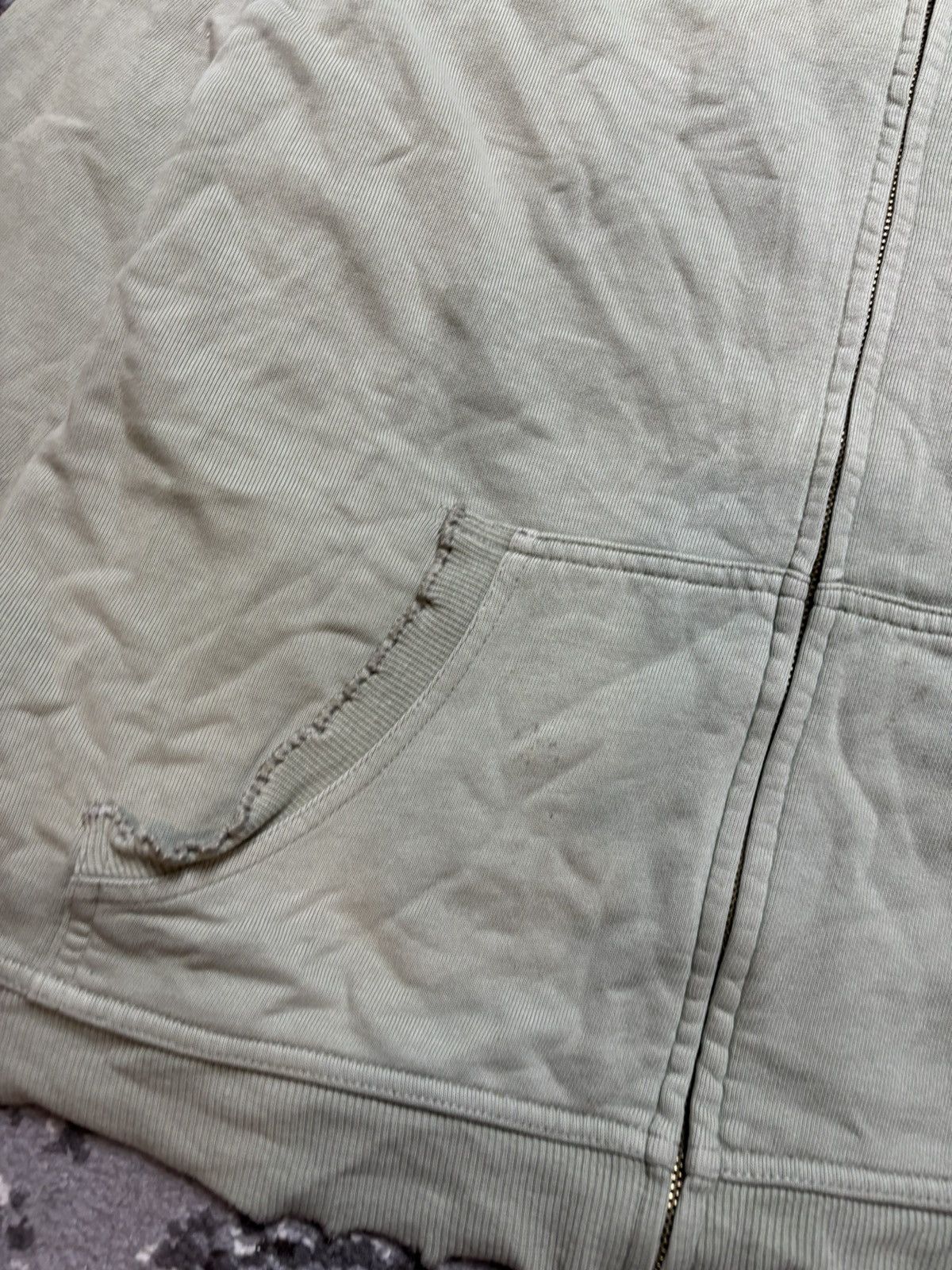 Japanese Brand × Vintage Vintage Y2k Next Avantgarde Stripe Zip Up Hoodie Size XXL / US 16-18 / IT 52-54 - 3 Thumbnail