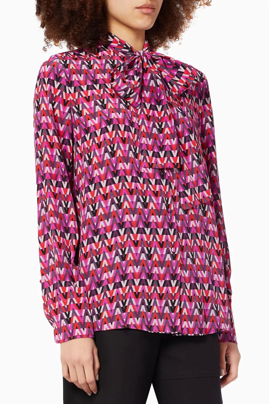 Valentino o1y0326 Patterned Shirt in Multicolor Size M / US 6-8 / IT 42-44 - 1 Thumbnail