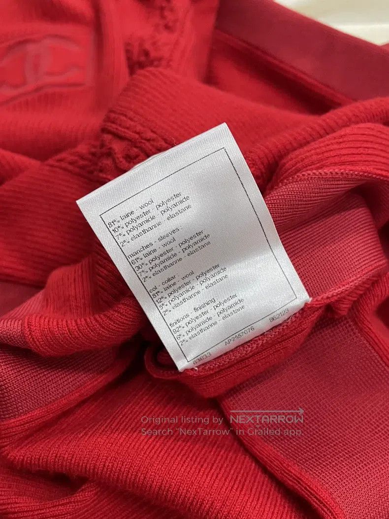 Chanel Chanel Ski Series Red Wool Double C Knitwear Long Sleeve Size XXS / US 00 / IT 34 - 6 Thumbnail