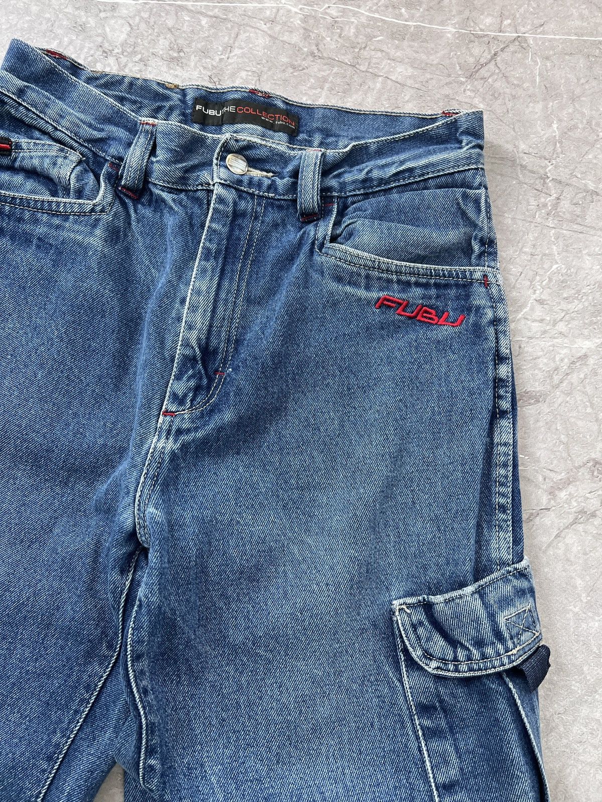 Fubu × Wu-Tang Clan 90s RAP CARGO CARPENTER HIP HOP JEANS PANTS FUBU Size US 30 / EU 46 - 7 Thumbnail