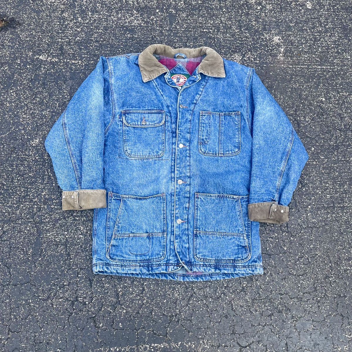 Vintage Vintage 90’s Denim Blanket Lined Chore Coat | Grailed