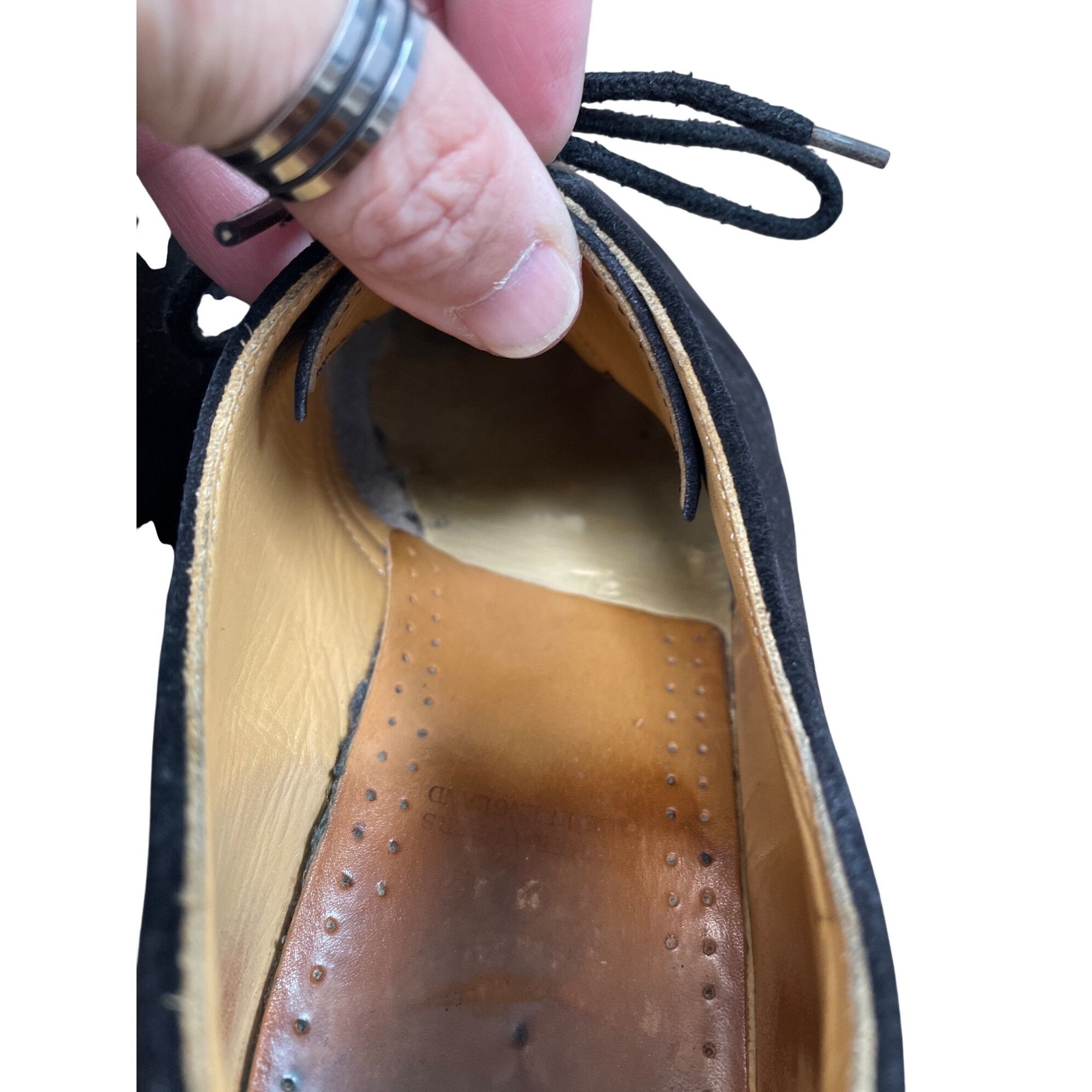 Dr. Martens Dr. Martens mens black suede 3 eye airwair oxford shoes sz 8 Size US 8.5 / EU 41-42 - 8 Thumbnail