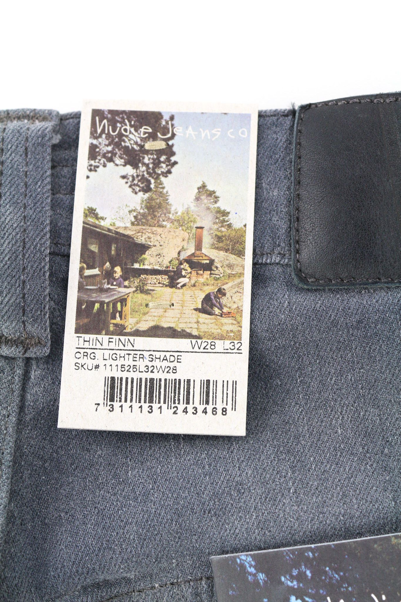 Nudie Jeans THIN FINN W28/L32 Slim Fit Grey Cotton Stretch 80628 Size US 28 / EU 44 - 6 Thumbnail