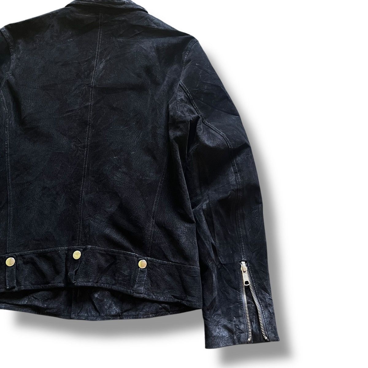 If Six Was Nine VINTAGE LEGENDA SUEDE DOUBLE COLLAR PUNK JACKET Size US S / EU 44-46 / 1 - 9 Thumbnail