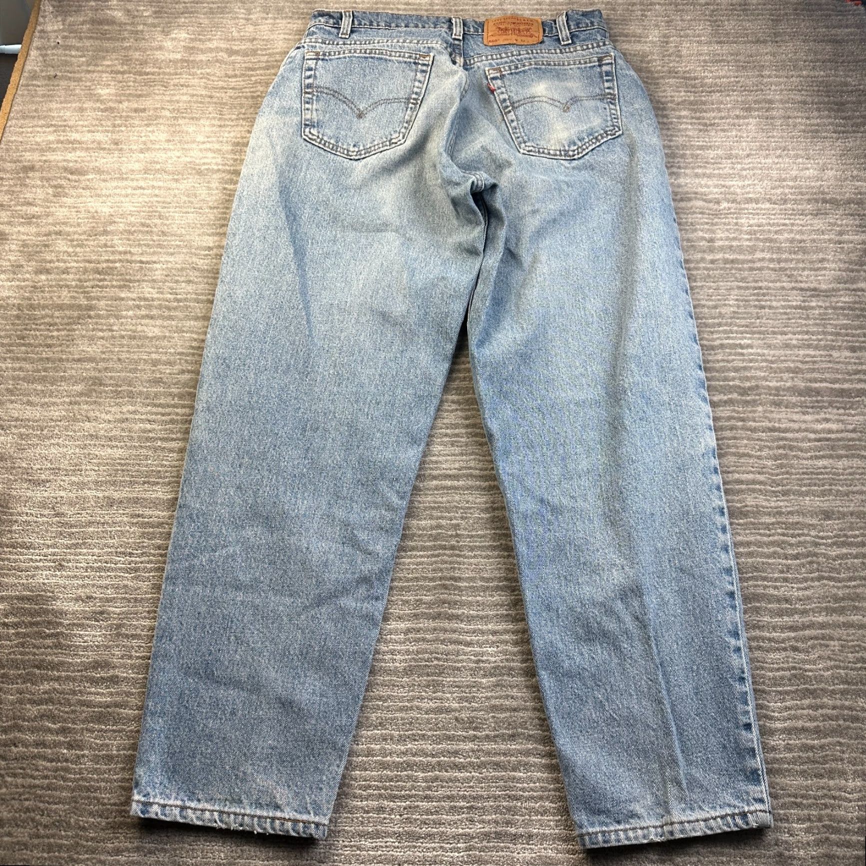 Levi's Levi's 560 Jeans Mens 34x30 Blue Denim Pants 90s USA Made Tapered Leg Size US 30 / EU 46 - 2 Thumbnail