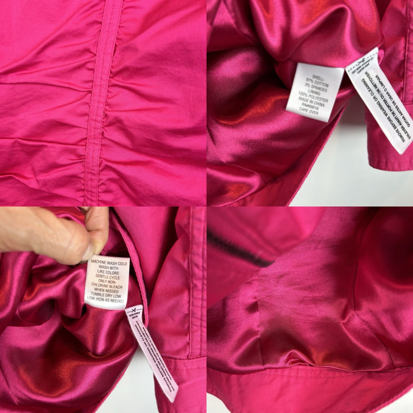 Laura Ashley Laura Ashley Jacket Womens M Short Lined Pink Solid Long Sleeve Zip Size M / US 6-8 / IT 42-44 - 8 Thumbnail