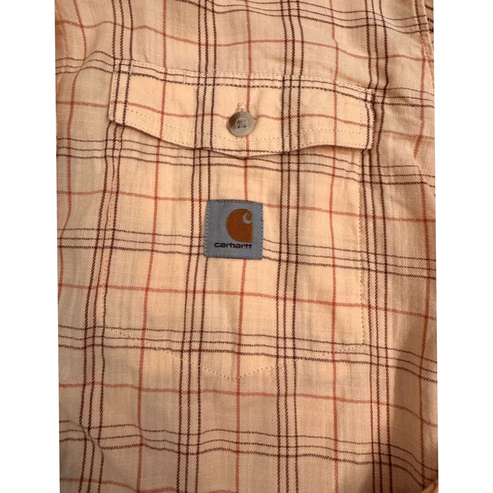 Carhartt Carhartt Women's S Shirt Cream Button Down Size S / US 4 / IT 40 - 3 Thumbnail