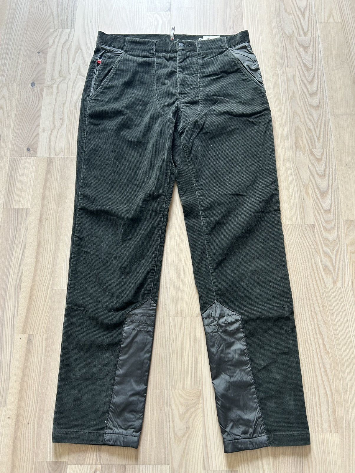 Moncler Grenoble Moncler Grenoble Corduroy Nylon Panel Trousers Size US 32 / EU 48 - 1 Thumbnail