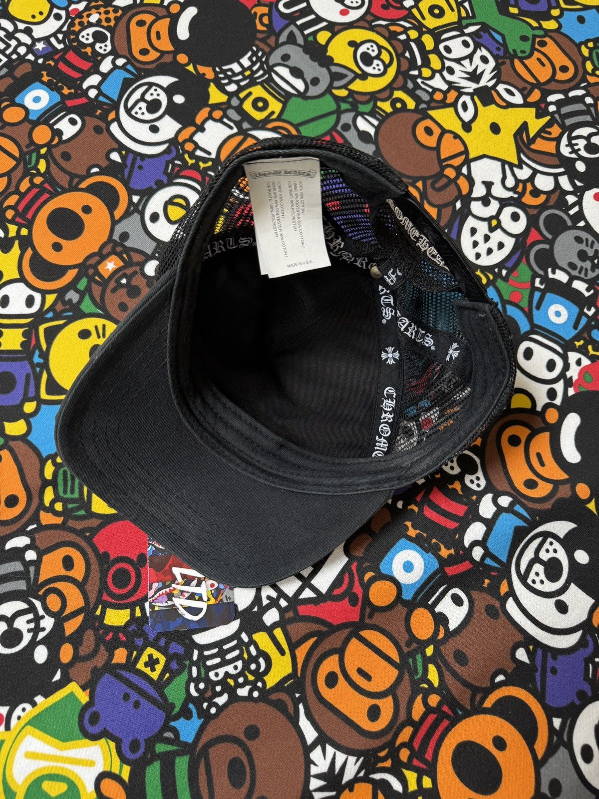 Chrome Hearts Chrome Hearts Black Script Logo Trucker Hat Size ONE SIZE - 5 Thumbnail