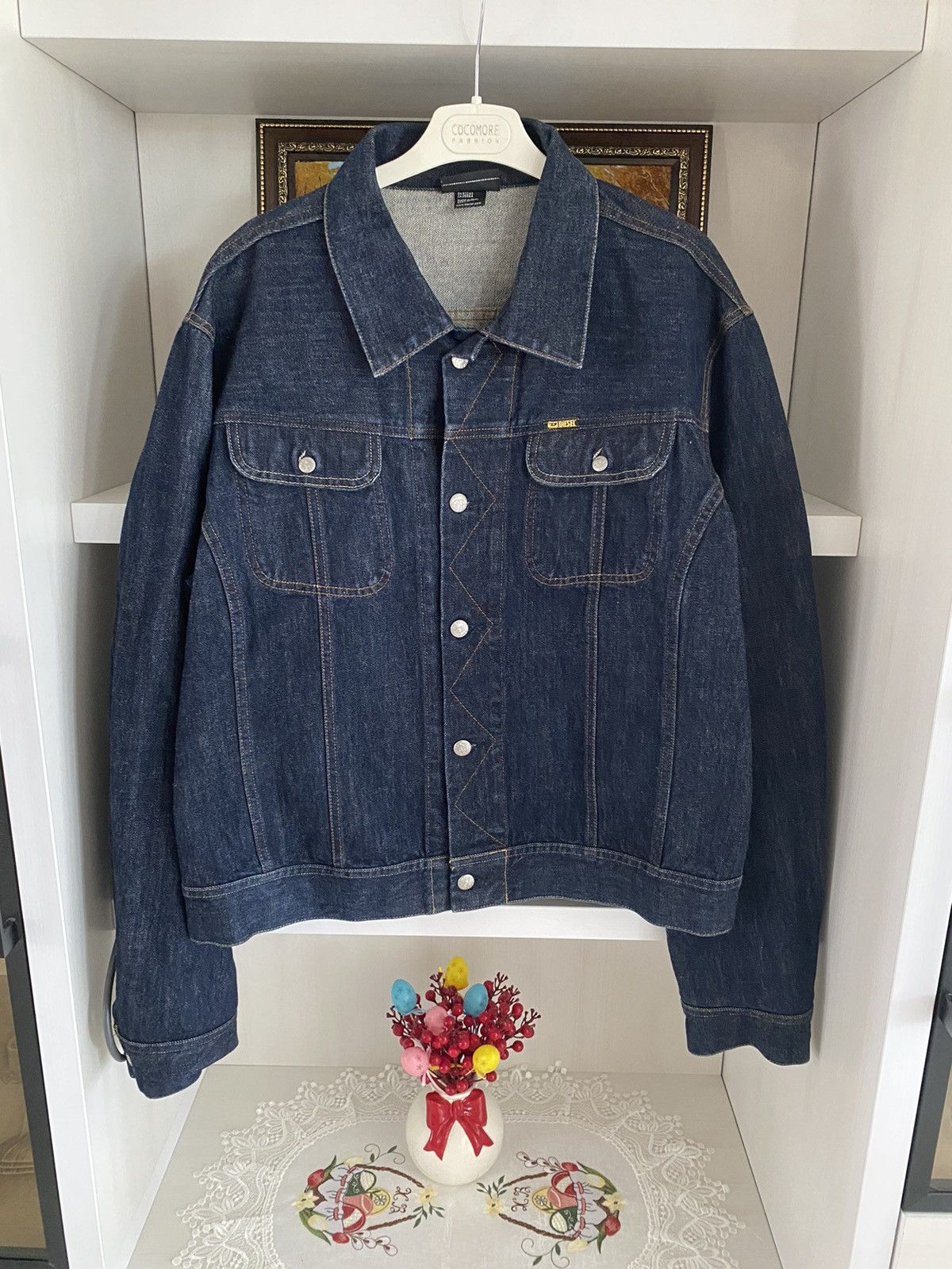 Diesel Vintage Diesel Raw Denim Croped Jeans Jacket Y2K Japanese Size US L / EU 52-54 / 3 - 2 Thumbnail