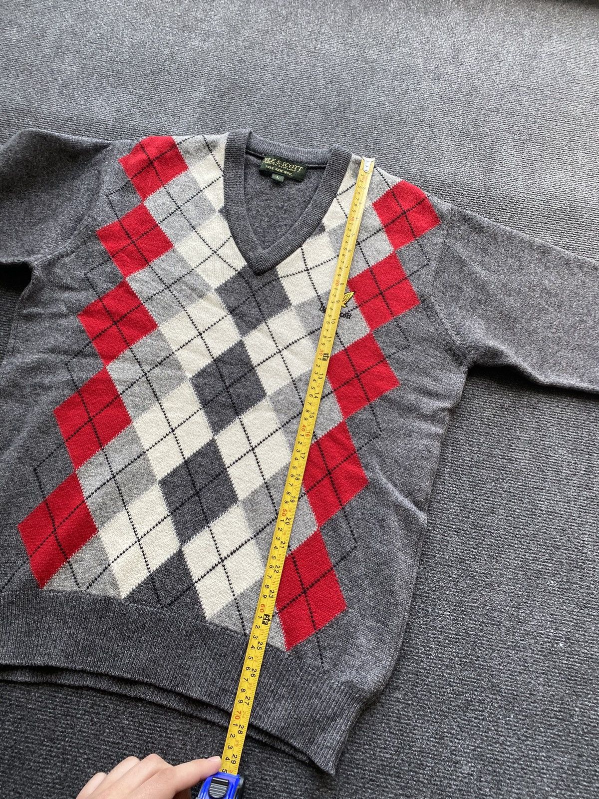 Lyle & Scott 🔥Lyle Scott Scotland New Wool Large V neck sweater Size US L / EU 52-54 / 3 - 8 Thumbnail