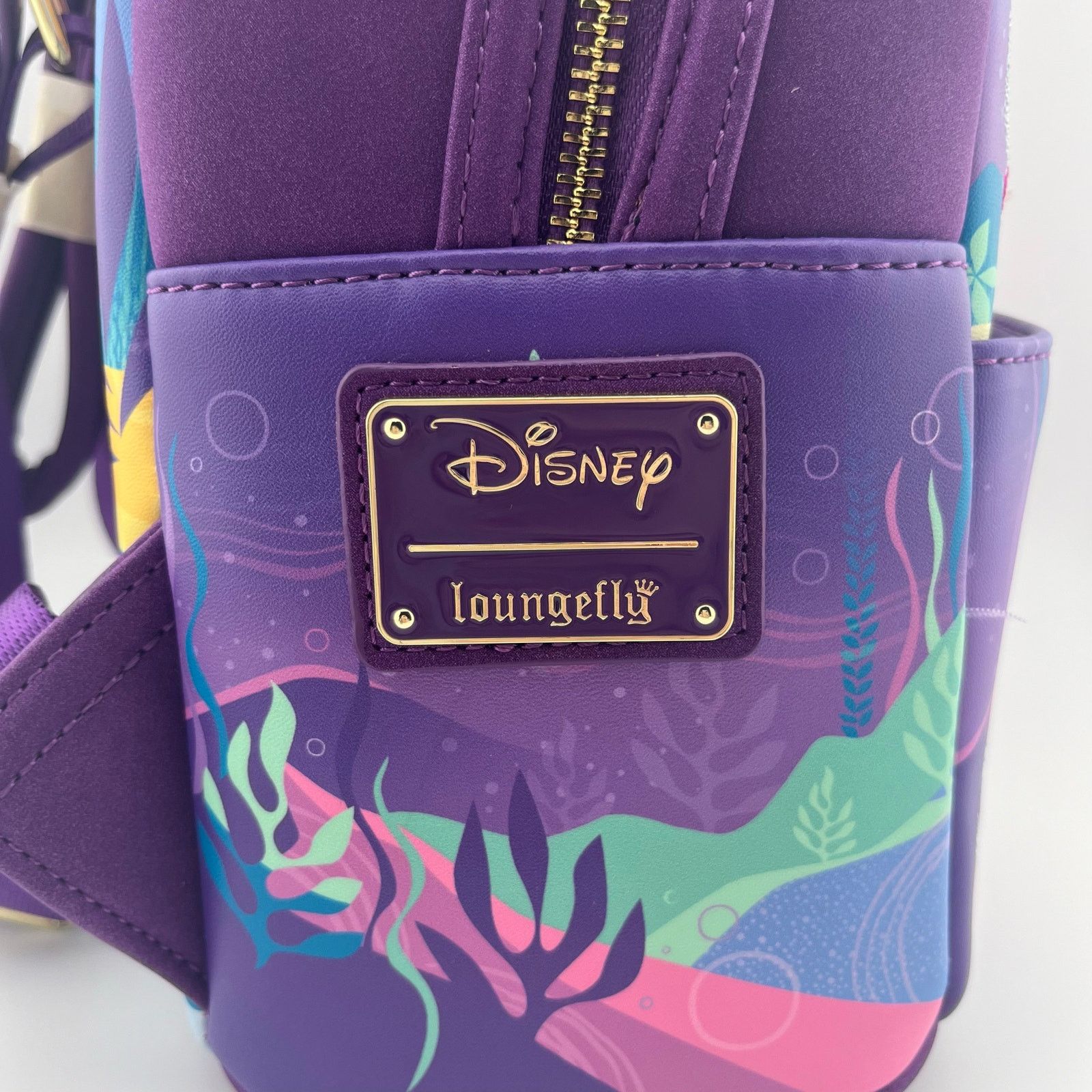 Disney LOUNGEFLY NWT Disney Backpack, Mickey Ears, Little Mermaid Size ONE SIZE - 7 Thumbnail