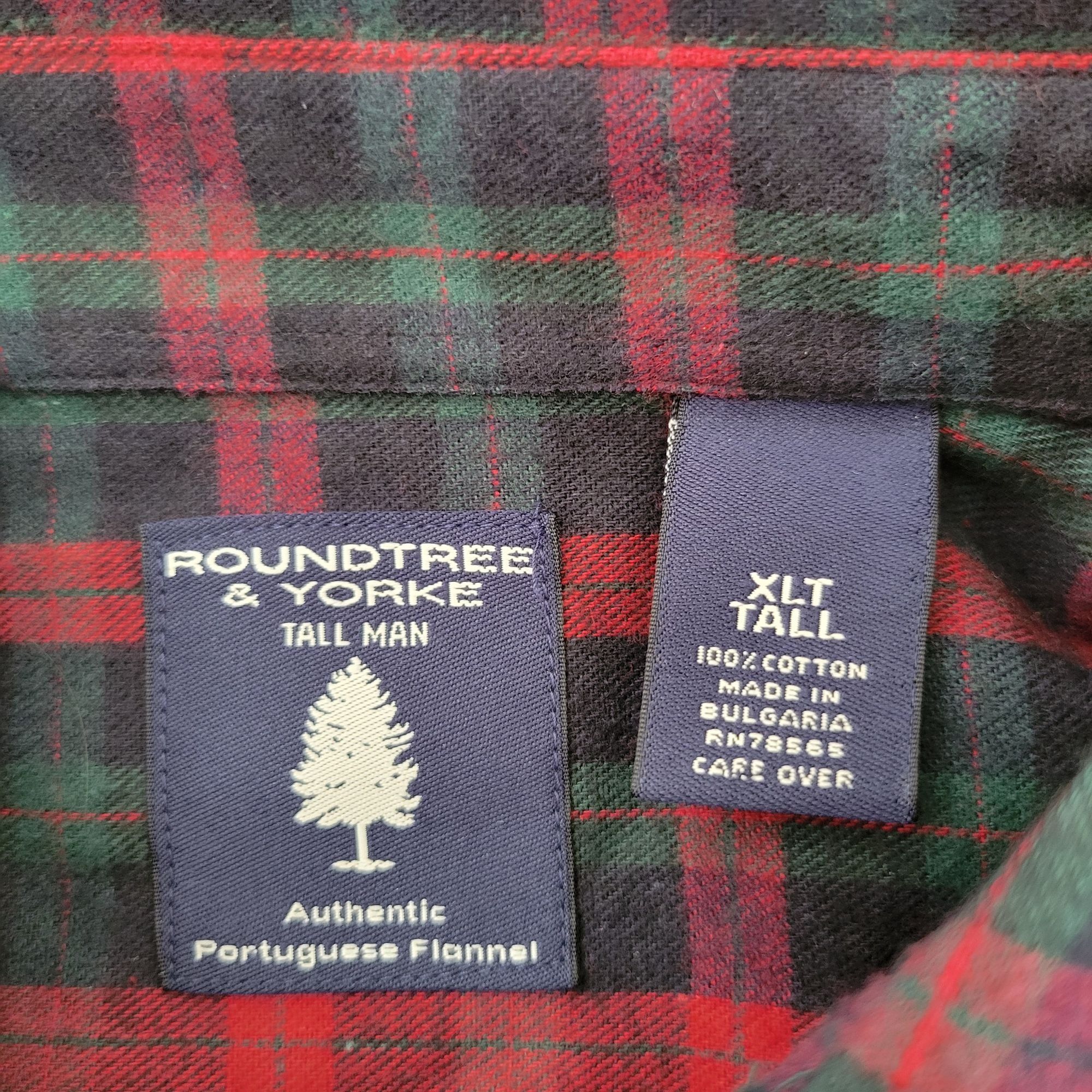 Roundtree & Yorke Roundtree Yorke Tall Man XLT Red Plaid Button Down Shirt Por Size US XL / EU 56 / 4 - 5 Thumbnail