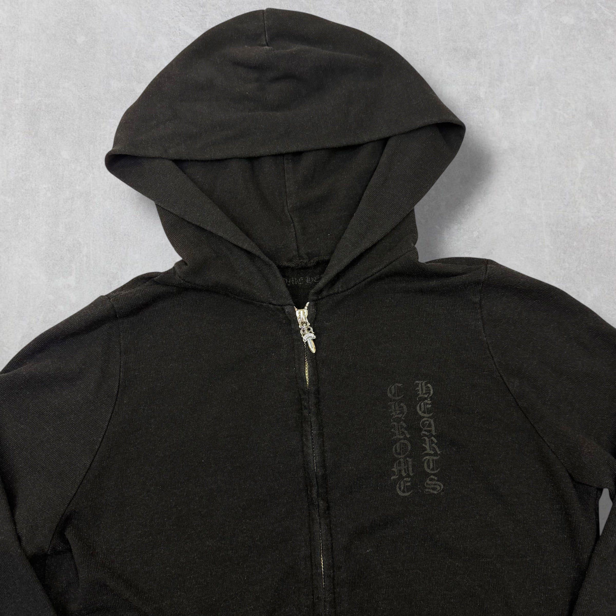 Chrome Hearts Chrome Hearts Black Triple Cross Logo Zip Up Hoodie XS Size US XS / EU 42 / 0 - 2 Thumbnail
