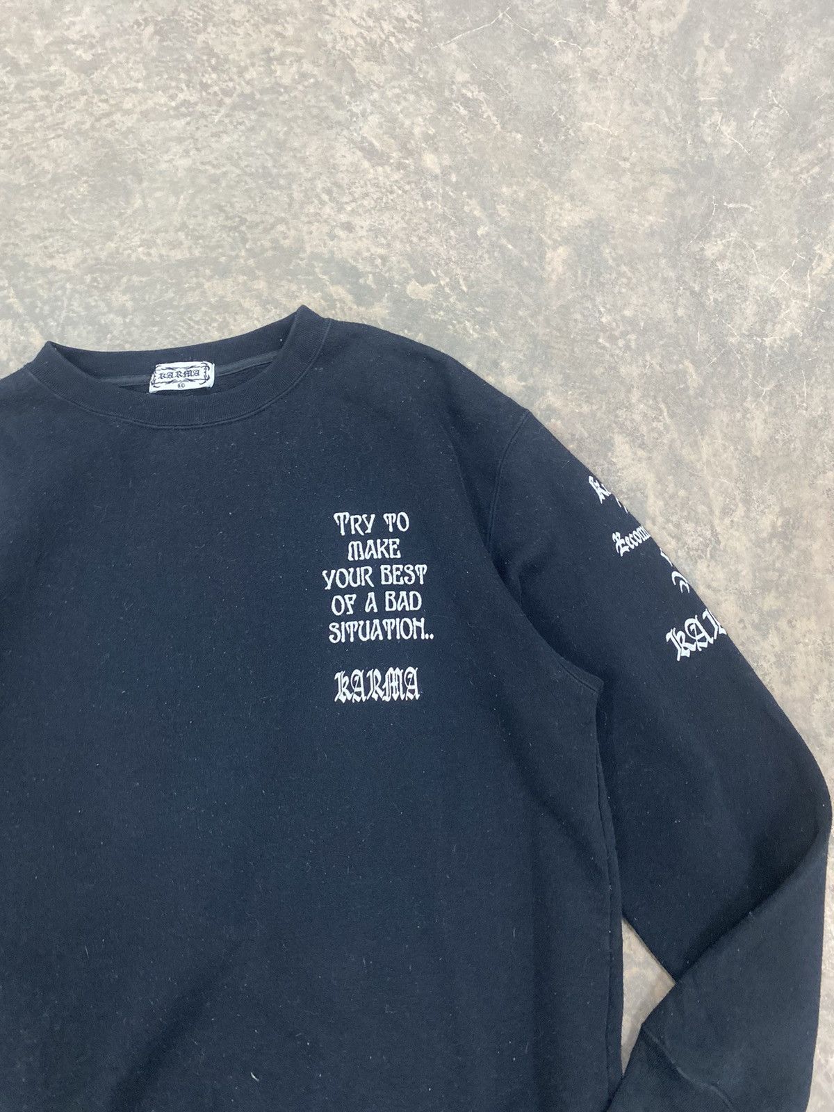 Vintage KARMA JAPAN PUNK LGB SWEATSHIRT Y2K Size US L / EU 52-54 / 3 - 7 Thumbnail