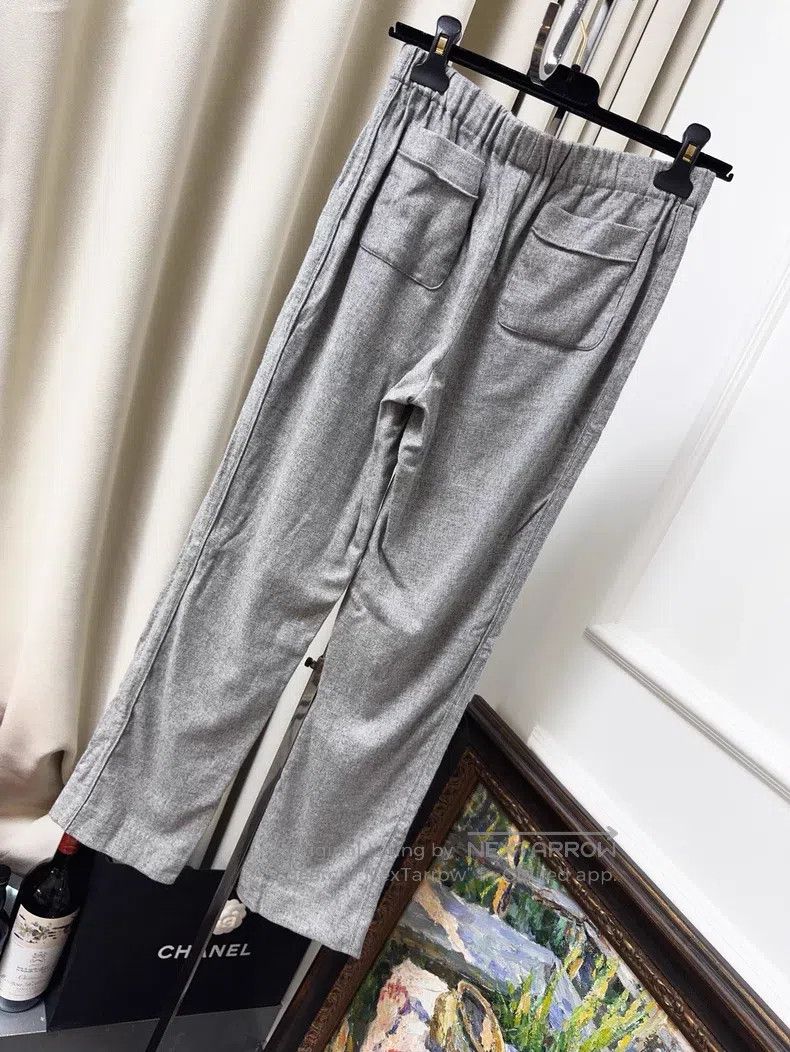 Loro Piana Loro Piana Light gray cashmere suit trousers Size 25" / US 0 / IT 36 - 2 Thumbnail