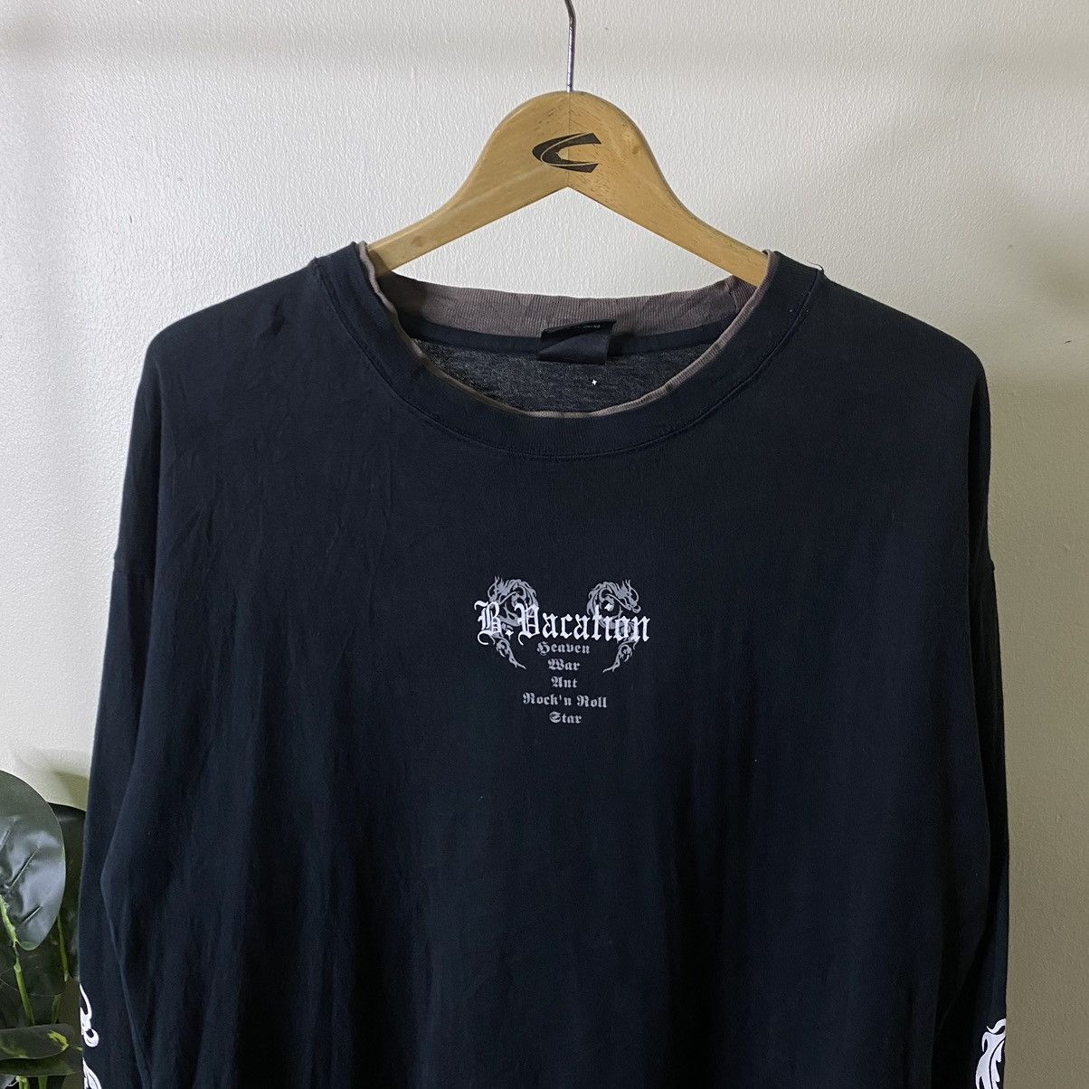 If Six Was Nine BlueVacation Seditionaries Poem Dragon Cyber Gothic Punk LS Size US XL / EU 56 / 4 - 8 Thumbnail