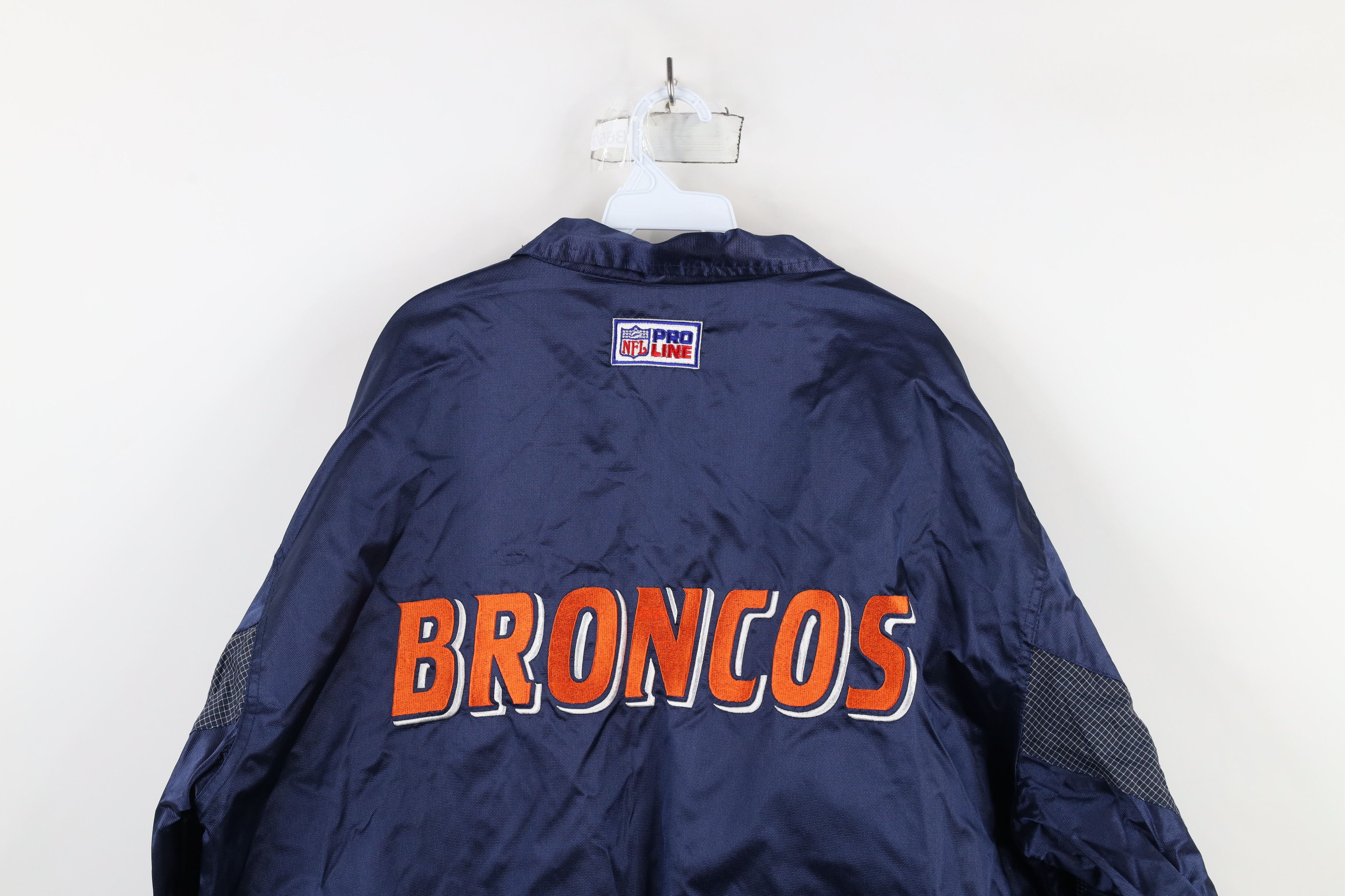 Vintage Vintage 90s NFL Pro Line Broncos Football Windbreaker Jacket Size US XL / EU 56 / 4 - 17 Thumbnail