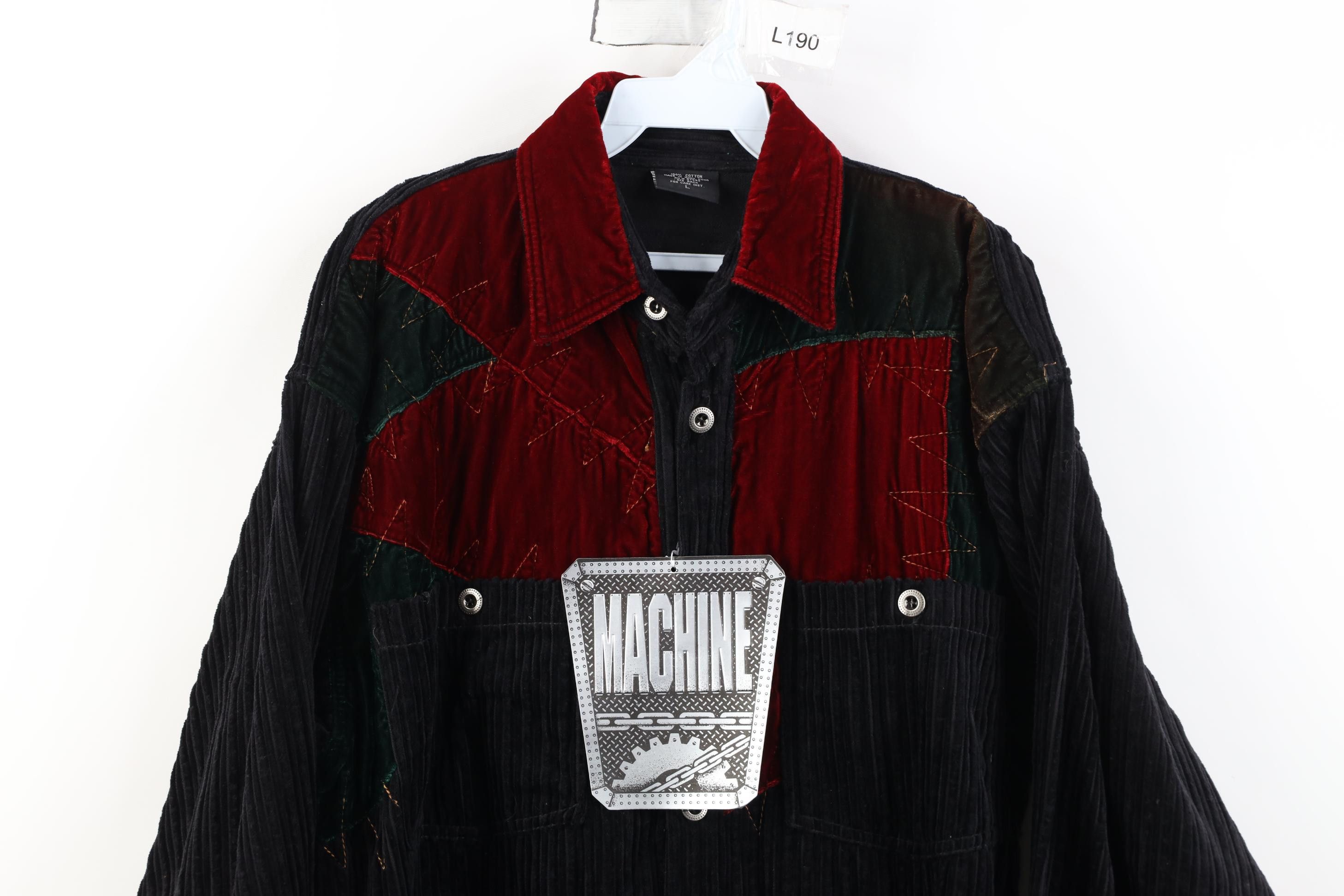 Vintage Deadstock Vintage 90s Streetwear Corduroy Button Shirt Size US L / EU 52-54 / 3 - 2 Thumbnail