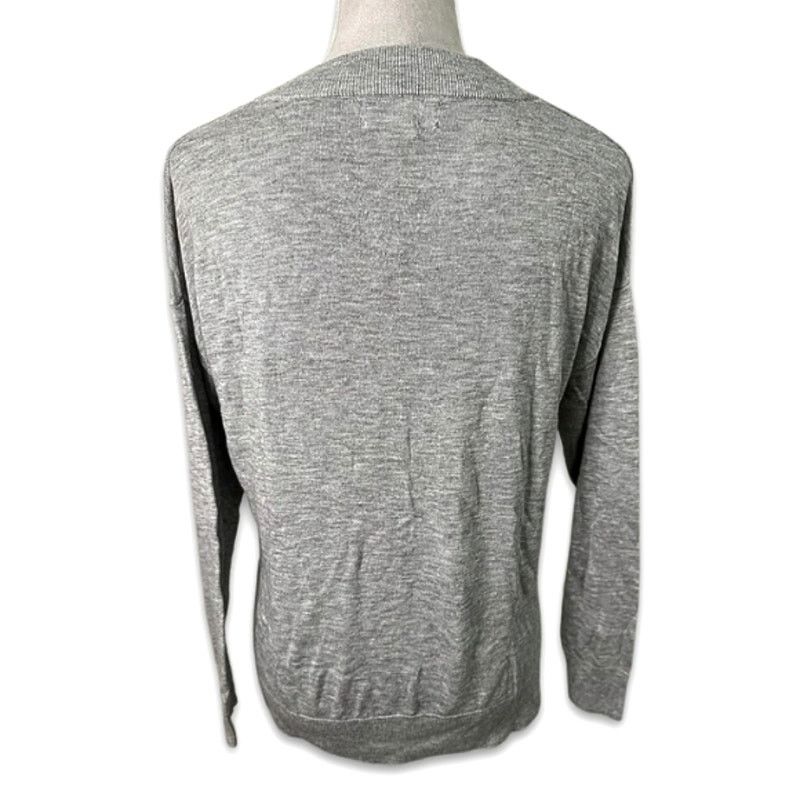 Treasure & Bond Treasure & Bond Sweater Relaxed Fit V-Neck Gray Women's XS Size XS / US 0-2 / IT 36-38 - 5 Thumbnail