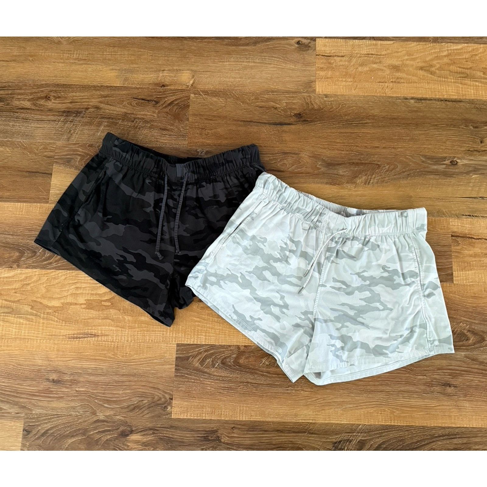 Other Women’s Soft Camo Shorts, Set of 2, Drawstring & Pockets Size 30" / US 8 / IT 44 - 1 Thumbnail