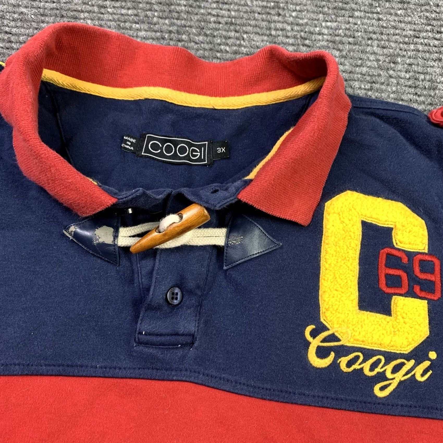 Coogi VINTAGE COOGI Polo Shirt Mens 3X Collared Embroidered Patch Logo Spellout Size US XXL / EU 58 / 5 - 2 Thumbnail