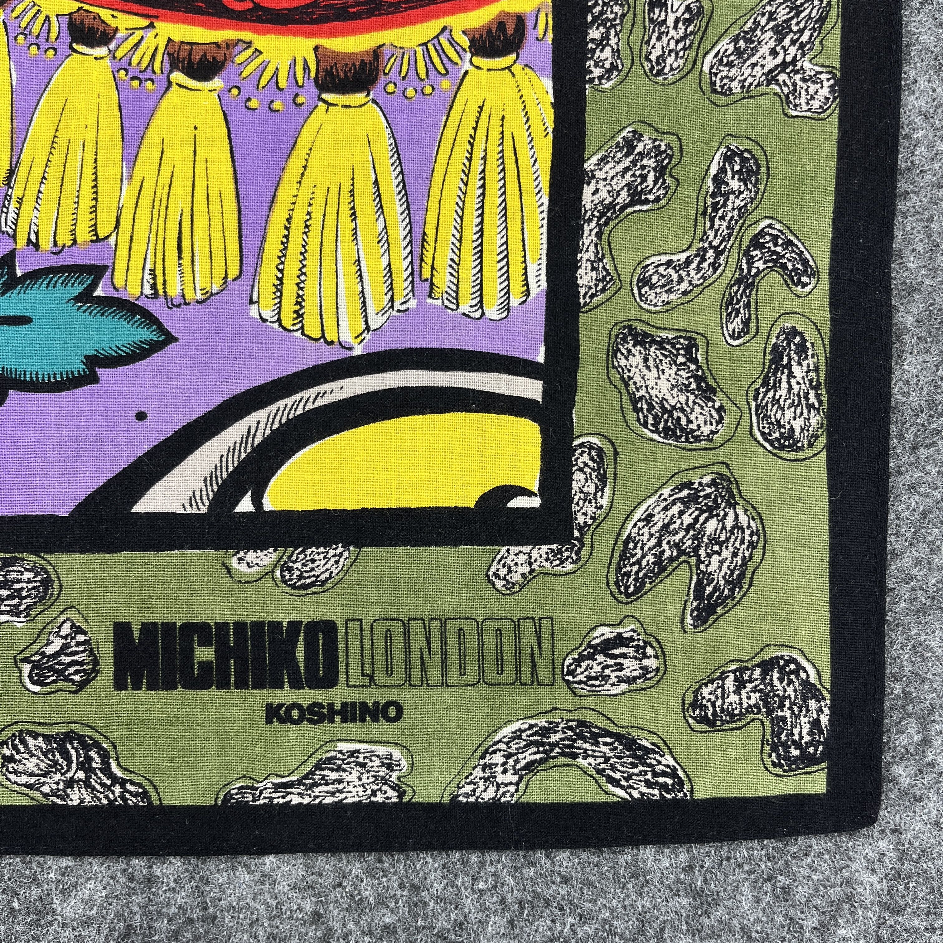 Michiko Koshino × Vintage Michiko Koshino London Handkerchief / Neckerchief B187 Size ONE SIZE - 3 Thumbnail