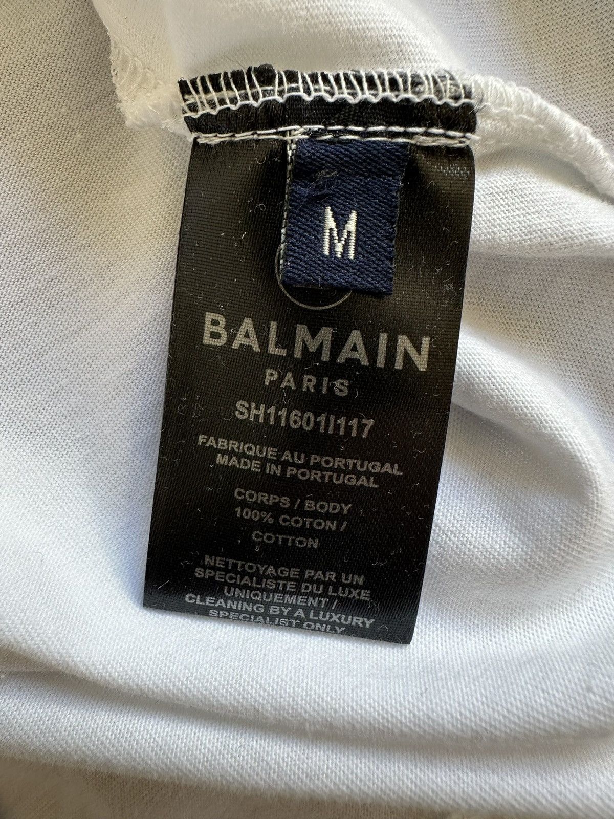 Balmain Balmain Paris White Logo T-Shirt Size M New With Tags Size US M / EU 48-50 / 2 - 4 Thumbnail