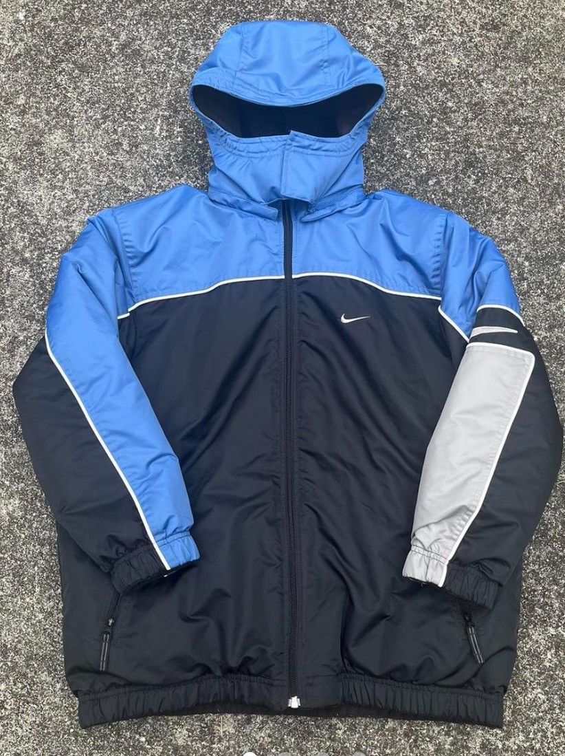 Image of Y2K Reversible Nike Windbreaker in Blue, Men's (Size Small)