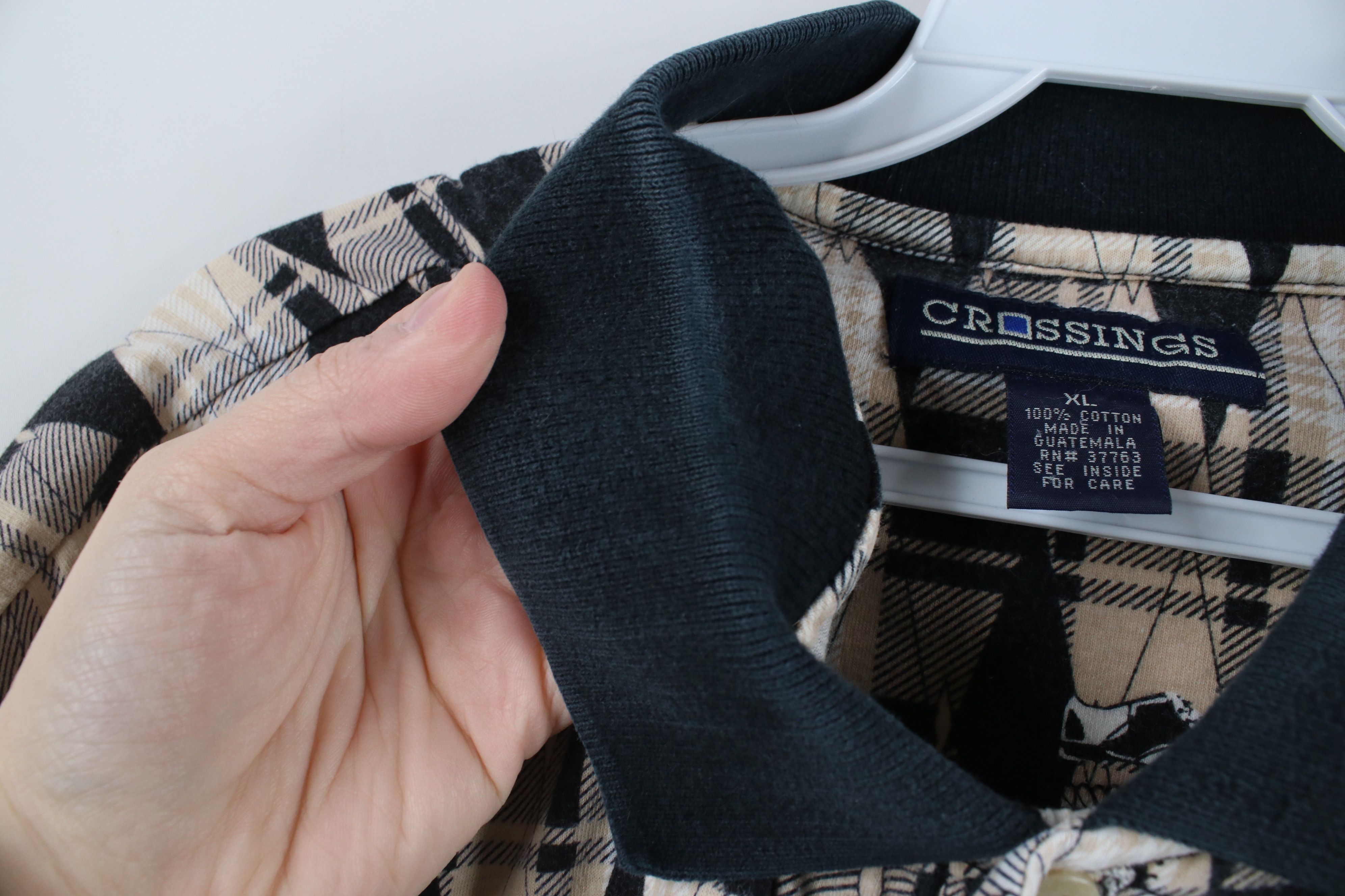 Vintage Vintage 90s Streetwear Plaid All Over Print Golf Polo Shirt Size US XL / EU 56 / 4 - 8 Thumbnail