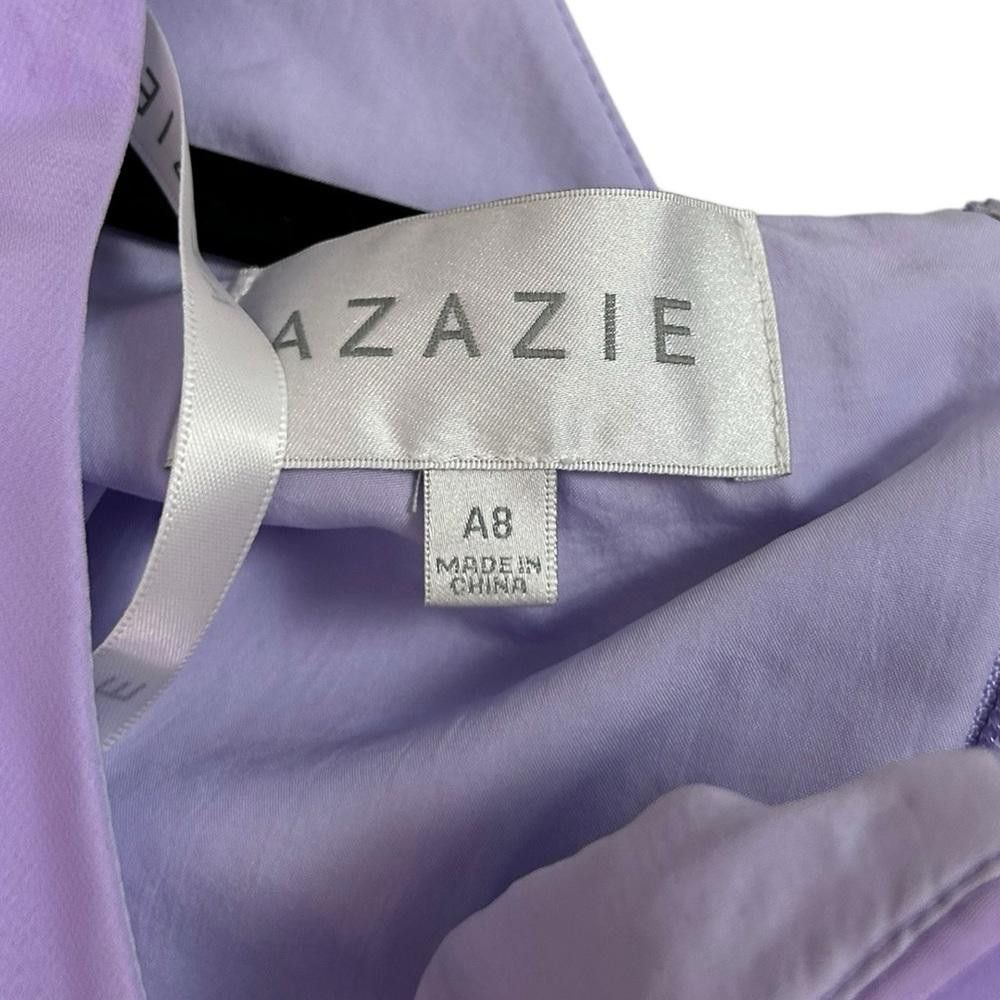 Designer Azazie l Mermaid One Shoulder Chiffon Bridesmaid Gown A8 Size M / US 6-8 / IT 42-44 - 9 Thumbnail