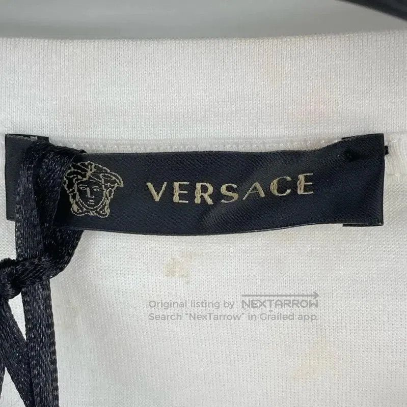 Versace Versace Men's White Cotton Short Sleeve Tee . Size US L / EU 52-54 / 3 - 4 Thumbnail