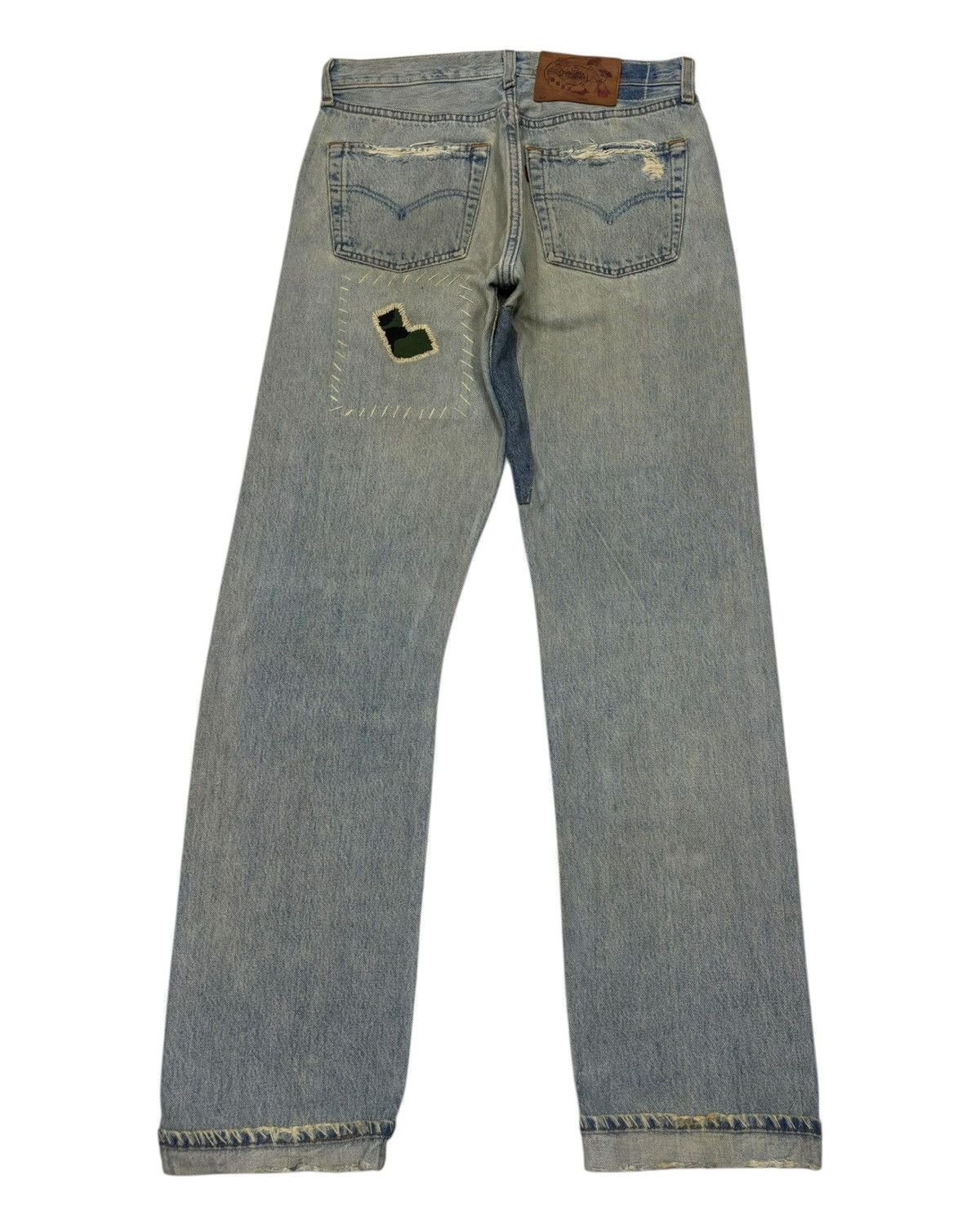 If Six Was Nine × Kapital × Levi's 🔥VINTAGE LEVIS 501 RECONSTRUCTED PATCHWORK DENIM JEANS Size US 30 / EU 46 - 9 Thumbnail
