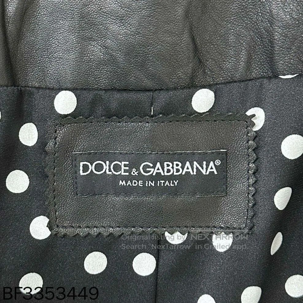 Dolce & Gabbana Dolce & Gabbana Lace Leather Jacket. Size S / US 4 / IT 40 - 5 Thumbnail