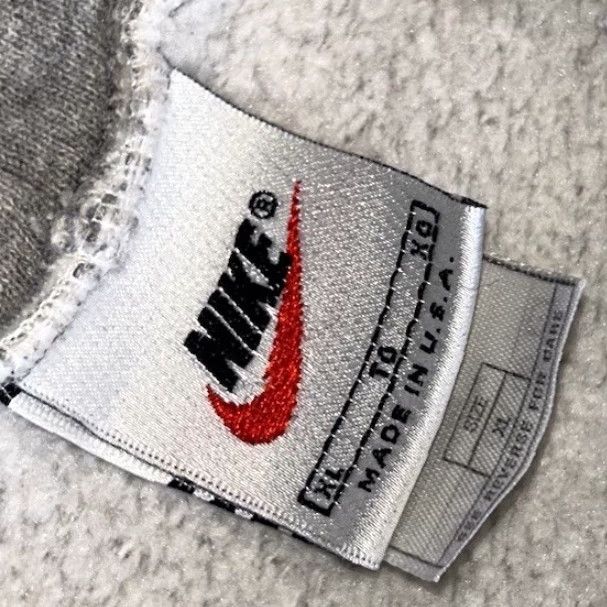 Nike VINTAGE Nike Hoodie Sleeveless Pullover Men XL Hooded Drawstring Gray Embroidered Nike USA Vtg 90s Style Sportswear Size US XL / EU 56 / 4 - 3 Thumbnail