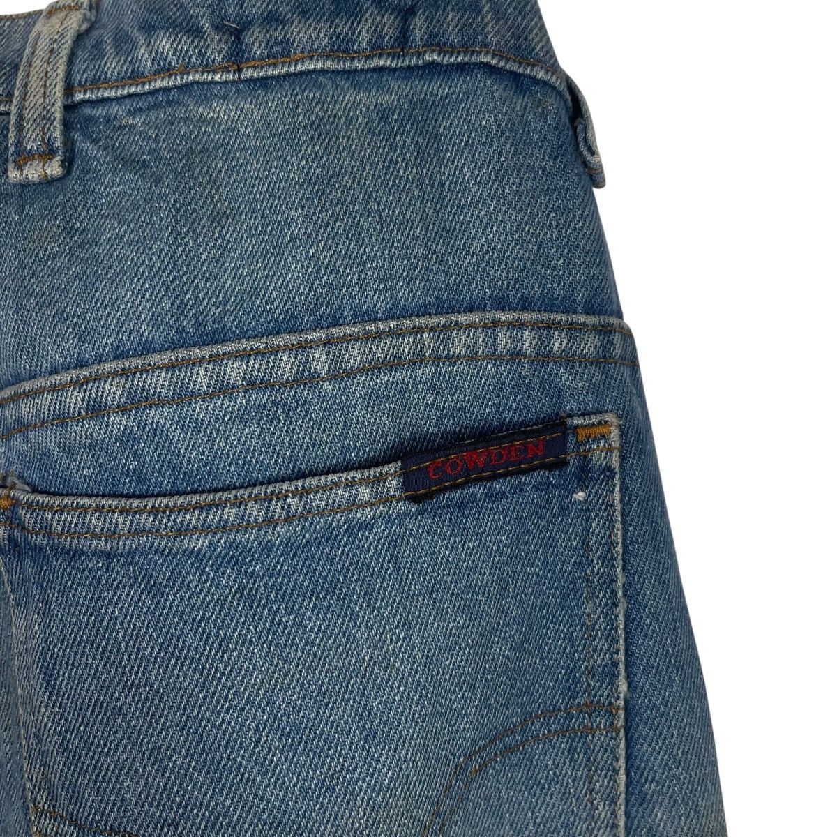 Vintage Vintage Cowden Made in USA Faded Blue Denim Jeans Distressed Size US 29 - 7 Thumbnail