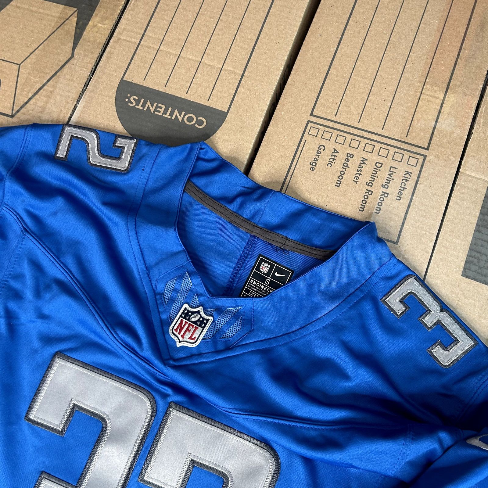 Nike Detroit Lions Brian Branch Jersey NWT Small Size US S / EU 44-46 / 1 - 5 Thumbnail