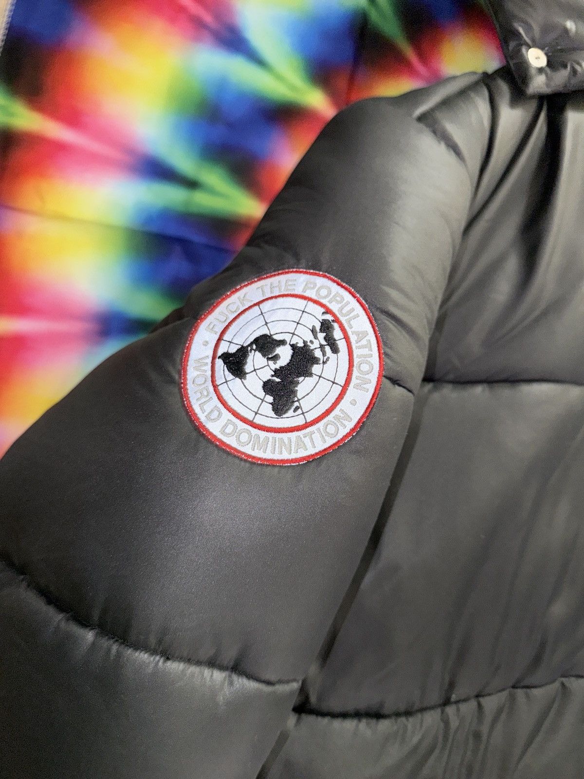 Fuck The Population FTP World Domination Puffer Jacket Black Size US XXL / EU 58 / 5 - 6 Thumbnail