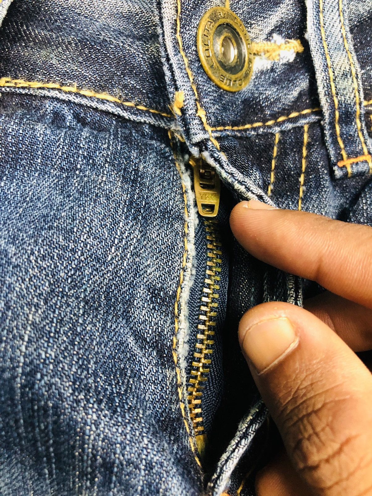If Six Was Nine Lolita Jeans Y2K Distressed Bootcut/Flare Denim (Rare) (40) Size 32" / US 10 / IT 46 - 10 Thumbnail