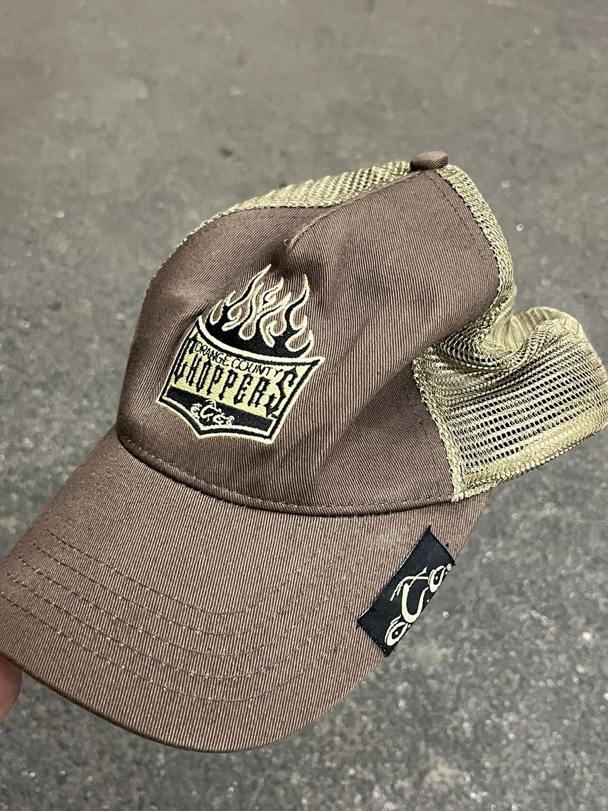 Vintage West coast choppers style mocha brown earthtone y2k hat hype Size ONE SIZE - 2 Thumbnail